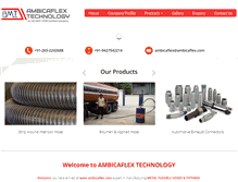 Tablet Screenshot of ambicaflex.com